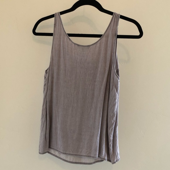 Chambray Moto Style Tank - Picture 3 of 3